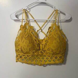 Yellow Lace Bralette